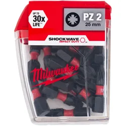 Milwaukee - Schrauberbit Shockwave (25er Pack) PZ2x25mm (4932430864)