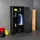 Tectake Spind Metall 180 x 80 x 40 cm schwarz 6 Fächer