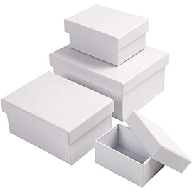 Creativ Company Geschenkboxen-Set weiß