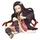 furyuu Kamado Nezuko Noodle Stopper Sammelfigur 10 cm - Schwarz/Grün/Mehrfarbig