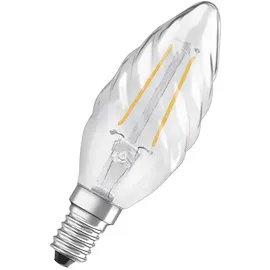 Osram LED Kerze gedreht E14/2,5 Watt/Energie F Glas