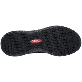 SKECHERS Squad Chaos Sr Awoa Medizinischer Serviceschuh, Schwarzes Textil-Synthetik, 40