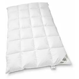 Betten Hofmann Classic Kassetten Daunendecke Bettdecke 4x6 135x200 cm 100 % Daunen 1060g - Weiß