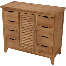 Mendler Apothekerkommode 80 x 91 x 40 cm Braun