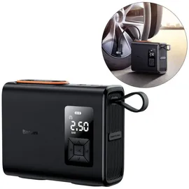 Baseus Baseus, Car Tool Mega EnergyPump Series Dual Cylinder Wireless Inflator Black (CRNL060001)