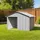 vidaXL Hundehütte 116,5 x 103 x 81,5 cm Stahl Grau