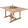 möbelliebling Teak Gartentisch 120-170 x 120 x 75 cm Beige