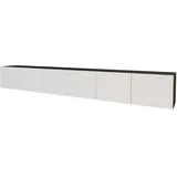 altdecor Elio Lowboard 300 cm Schwarz/Weiß Holzwerkstoff