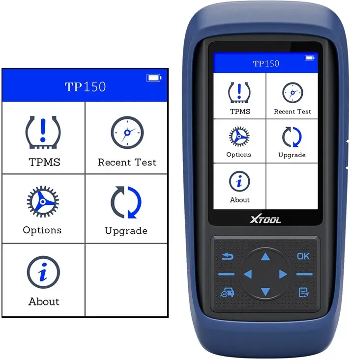 XTOOL TP150 TPMS-Programmierwerkzeug, universelles TPMS-Werkzeug zum Neulernen/Reset/Aktivieren (315/433 MHz), Reifensensor-Programmierer nur für XTOOL TS100, Reifendrucküberwachungssystem-Diagnosewerkzeug