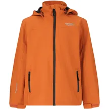 Weather Report Outdoorjacke WEATHER REPORT "Borise Jr.", Kinder, Gr. 128, orange, 90% Polyester, 10% Elasthan, mehrfarbig, normal, hoch geschlossener Ausschnitt, Jacken Outdoorjacke, mit wasserdichter Ausstattung
