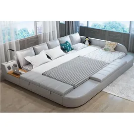xl moebel gmbh Multifunktion Sofa Bett xxl Big Betten Boxen USB Hotel Leder Polster Neu #198 - Beige