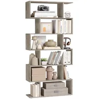VASAGLE Bücherregal 70 x 24 x 191,6 cm Greige