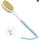 horjor Rückenbürste zum Duschen, Badebürste mit Langem Stiel 44cm Duschbürste Rücken, Körperbürste mit Naturborsten für Dusch Bürste Feuchten oder Trockenen Rücken Körperbürste
