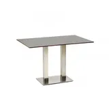 Niehoff Bistro Tisch rechteckig 140x95cm, HPL Beton-Design