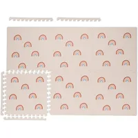 Relaxdays Puzzlematte, 6er Set Spielmatte mit Rand, 60x60 cm,