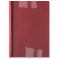 GBC LeatherGrain Thermo-Bindemappen, 100 Stück, A4, rot, 3mm
