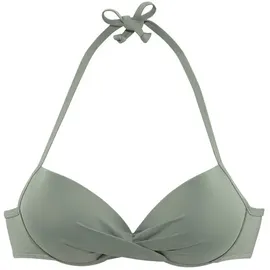 s.Oliver Push-Up-Bikini-Top Damen Grün 38 Cup B