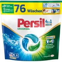 Persil Universal 4in1 DISCS 76 Waschladungen, Universal Waschmittel mit Tiefenrein Technologie, Vollwaschmittel für reine Wäsche und hygienische Frische für die Maschine