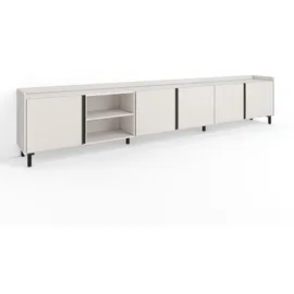 SKRAUT HOME Lowboard 309x61 cm Beige Holzwerkstoff
