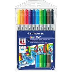 STAEDTLER Noris Club 320 - Doppelspitzenfilzstift - gemischte Farben - wasserbas