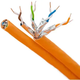 PremiumX 100m CAT 7 Netzwerkkabel Duplex LAN Kabel Ethernet Datenkabel S/FTP PiMF PoE Eca Cat7 Verlegekabel