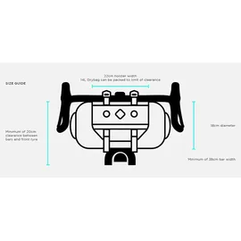 Restrap Lenkertasche 17 l schwarz/orange