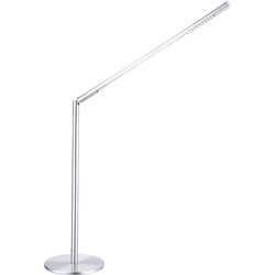 LED Tischlampe Schreibtischlampe Tischleuchte Büroleuchte Leselampe, Metall Acryl nickel-matt, flexibel, 5W 460lm 4000K neutralweiß, H 80 cm