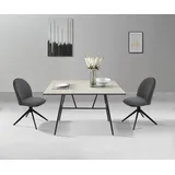 Home Affaire »Tempa, TOPSELLER", (Set), 2 St., Samtvelours, Drehstuhl mit 360 Grad Drehfunktion