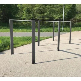 Schake Flachstahlbügel 80x12mm, Breite: 450mm Gesamthöhe:1200 mm ohne Querholm feuerverzinkt
