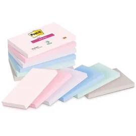 Post-it Super Sticky Notes Soulful Collection Haftnotizen extrastark farbsortiert, 6 Blöcke