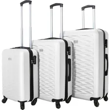 vertical studio Västervik Koffer-Set 3-tlg. weiß/kunststoff/abs