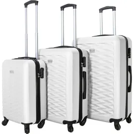 vertical studio Västervik Koffer-Set 3-tlg. weiß/kunststoff/abs