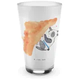 Mr. & Mrs. Panda Glas Panda Klettern - Transparent - Geschenk, Latte Macchiato, Bouldern, S, Premium Glas, Hitzebeständig