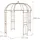 Relaxdays Rosenpavillon 2,69 x 2,11 x 2,11 m Braun