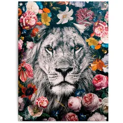 Poster REINDERS "Löwe", bunt (farbe bild(er): bunt), B:60cm H:80cm T:0,1cm, Leinwand, Bilder