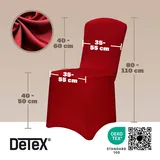 DETEX Stuhlhusse 4er-Set bordeaux OEKO-TEX®