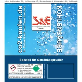 Cago CO2-Zylinder silber + 6 x 425 g für 60 l Sprudelwasser