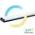 Mundotec 35 Watt LED Unterbaulampe Modernin Schwarz Linear|119 x 6 x 3,6 cm (LxBxH)|CCT|3720 Lumen