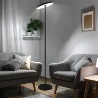 Nino Leuchten LED Stehlampe, Touchfunktion, 3 Stufen verstellbar, schwarz