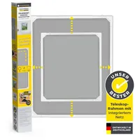EasyMaxx Insect Protect Teleskop-Insektenschutzgitter mit Netz - weiß
