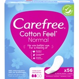 Carefree Cotton Feel Normal ohne Duft Inkontinenzslip 56 Stück (1 Packung) (Verpackung kann variieren)