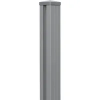 GROJA Zaunpfosten 7 x 240 cm Silbergrau/Aluminium