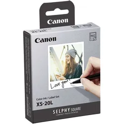 Canon XS-20L - Farbe (Cyan, Magenta, Gelb) - Farbbandkassetten- und Papier-Kit -...
