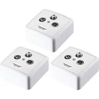 PremiumX 3x PX3-DC 3-fach Sat Durchgangsdose DC-Durchgang Antennendose SAT