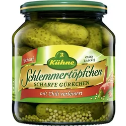 Kühne Scharfe Gürkchen Schlemmertöpfchen 530G