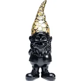 Kare DESIGN Deko Figur Zwerg Standing, Schwarz, gold (goldfarben), B:18cm H:61cm T:22cm, Polyresin, Dekofiguren,