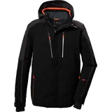 KILLTEC Herren Skijacke/Funktionsjacke mit abzippbarer Kapuze und Schneefang KSW 69 MN SKI JCKT, schwarz, 4XL,