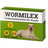 ADEMA NATURAL® Wormilex - Wurmkur sekundierend für Hunde - Wurmmittel sekundierende Tabletten - Pflanzliche Rezeptur ohne Zusätze - Futterzusatzmittel Hund - 10 Stück