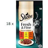 Sheba Fresh & Fine Rind, Huhn & Lamm in Sauce 72 x 50 g
