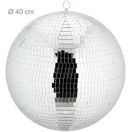 Relaxdays Discokugel Ø 40 cm Silber